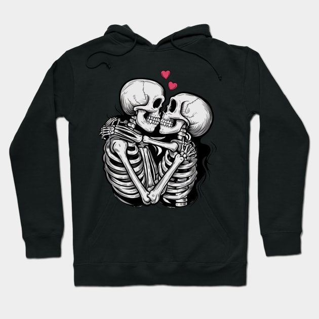 Loving Skeletons Hoodie by Montony